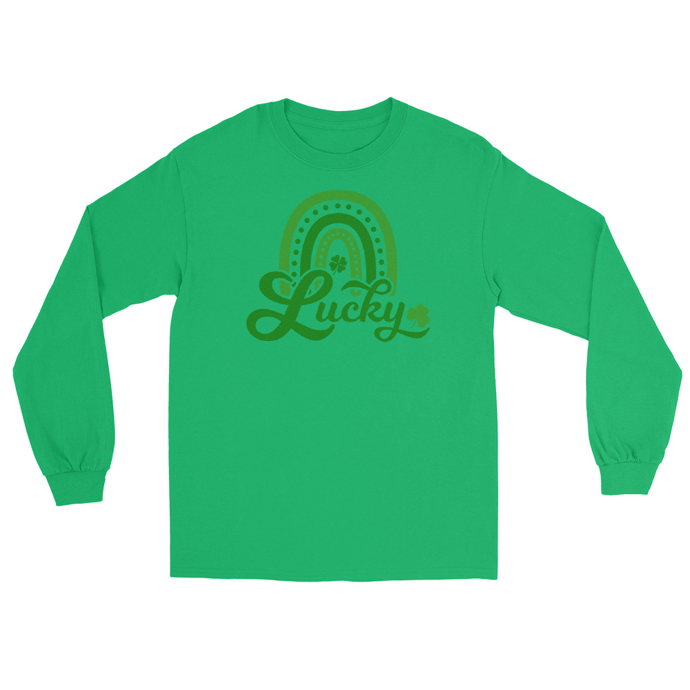 st. patrick's day men’s long sleeve shirt