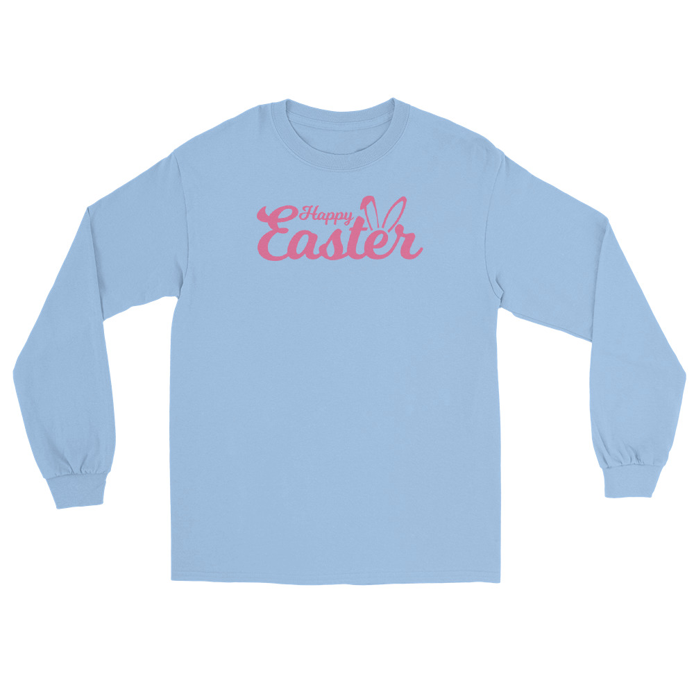 happy easter men’s long sleeve shirt