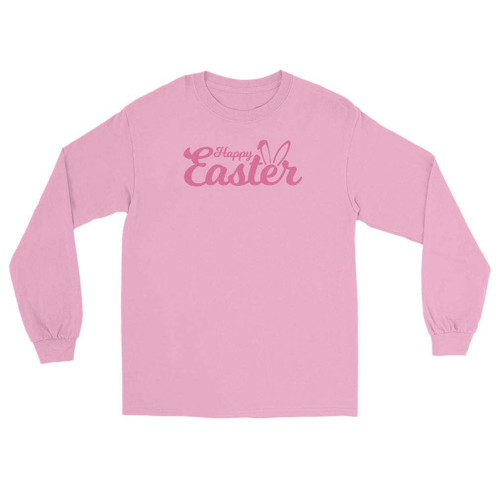 happy easter men’s long sleeve shirt