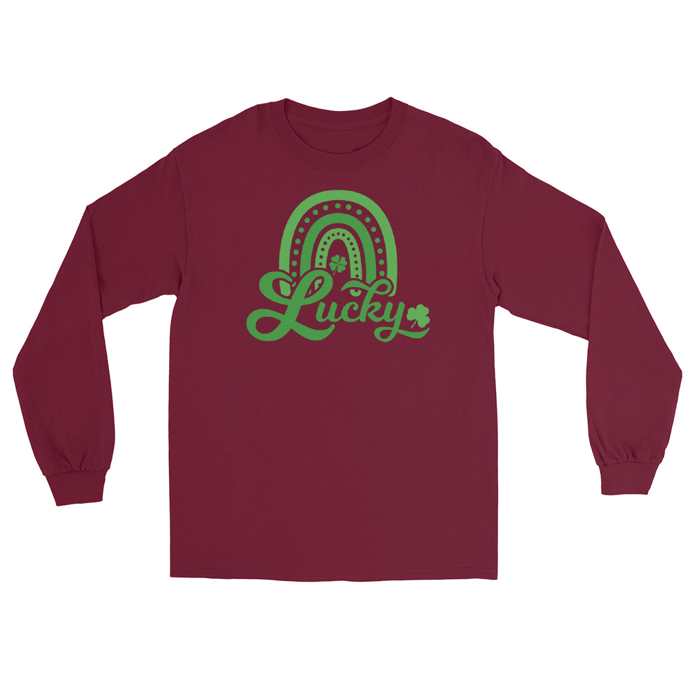 st. patrick's day men’s long sleeve shirt