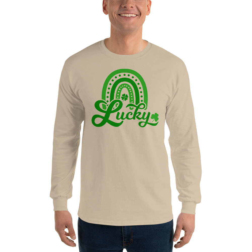 st. patrick's day men’s long sleeve shirt
