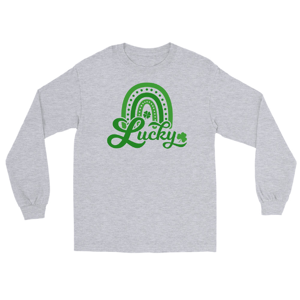 st. patrick's day men’s long sleeve shirt