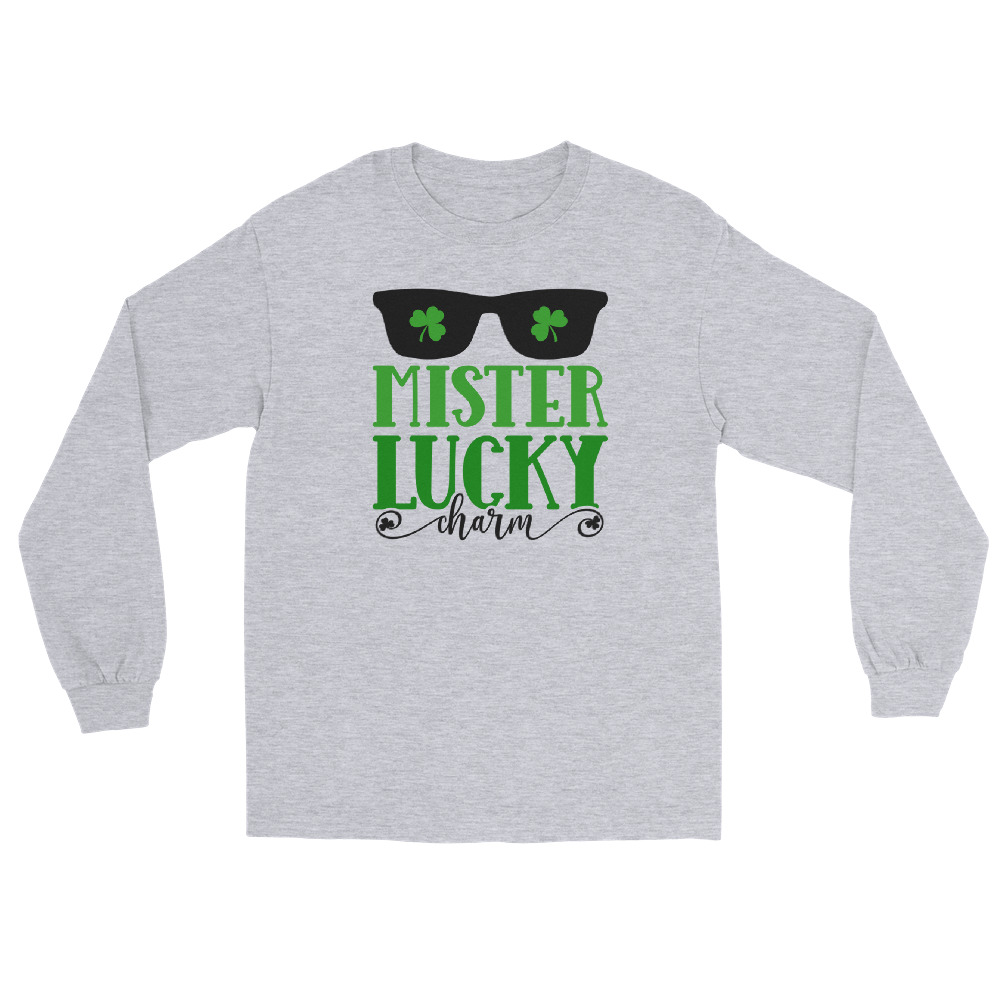 st. patrick's day men’s long sleeve shirt