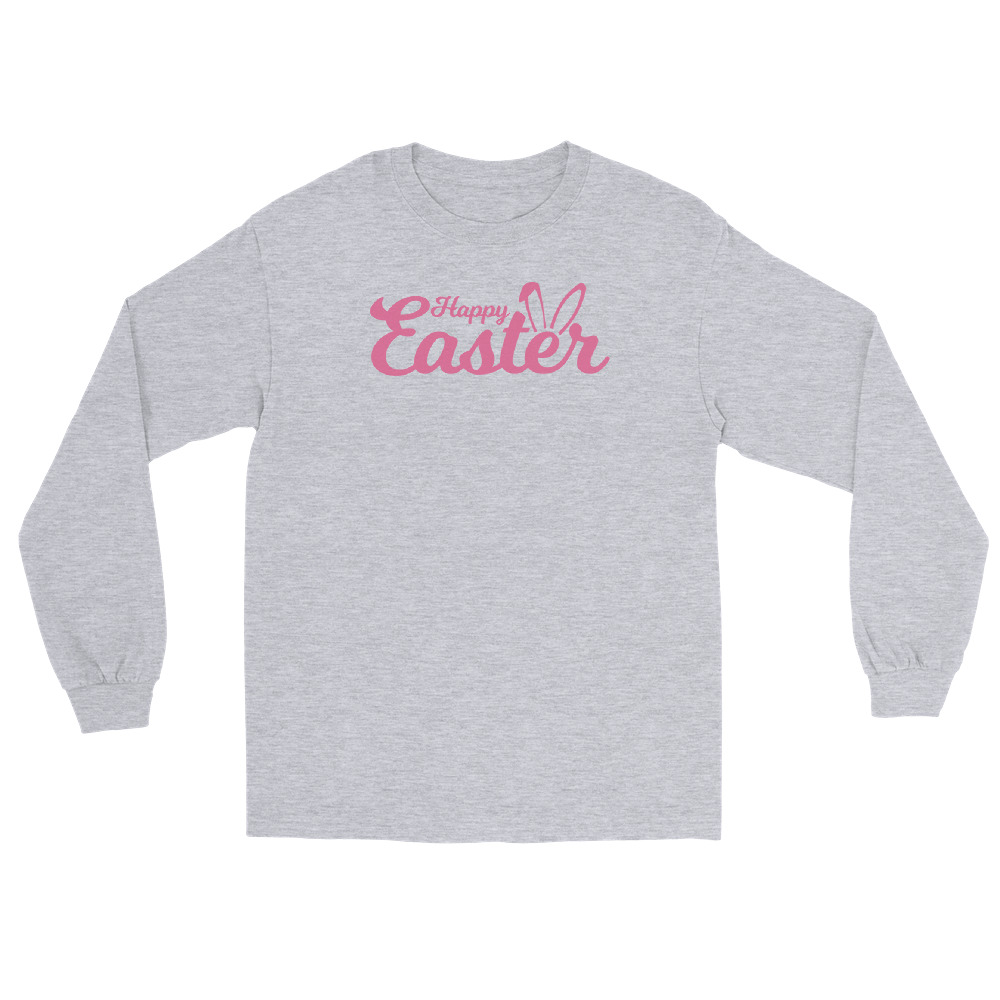 happy easter men’s long sleeve shirt