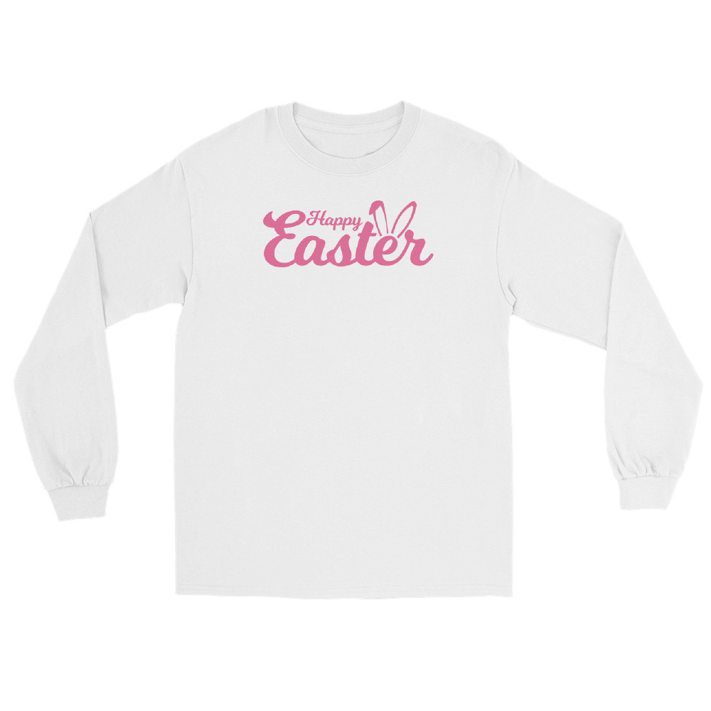 happy easter men’s long sleeve shirt