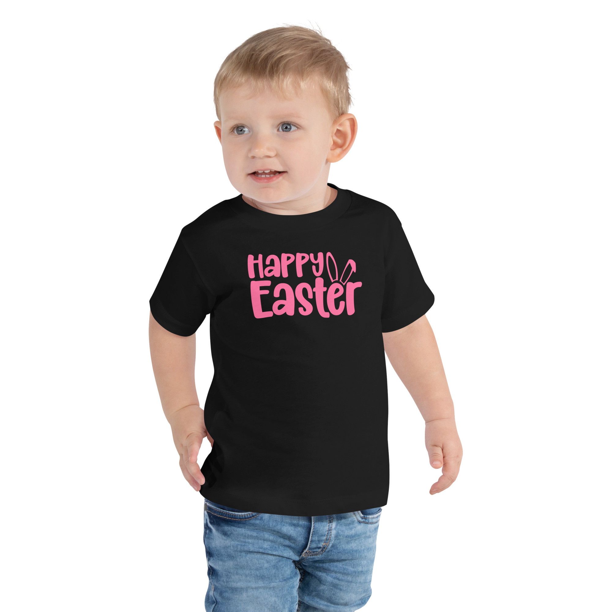 happy easter toddler short sleeve tee
