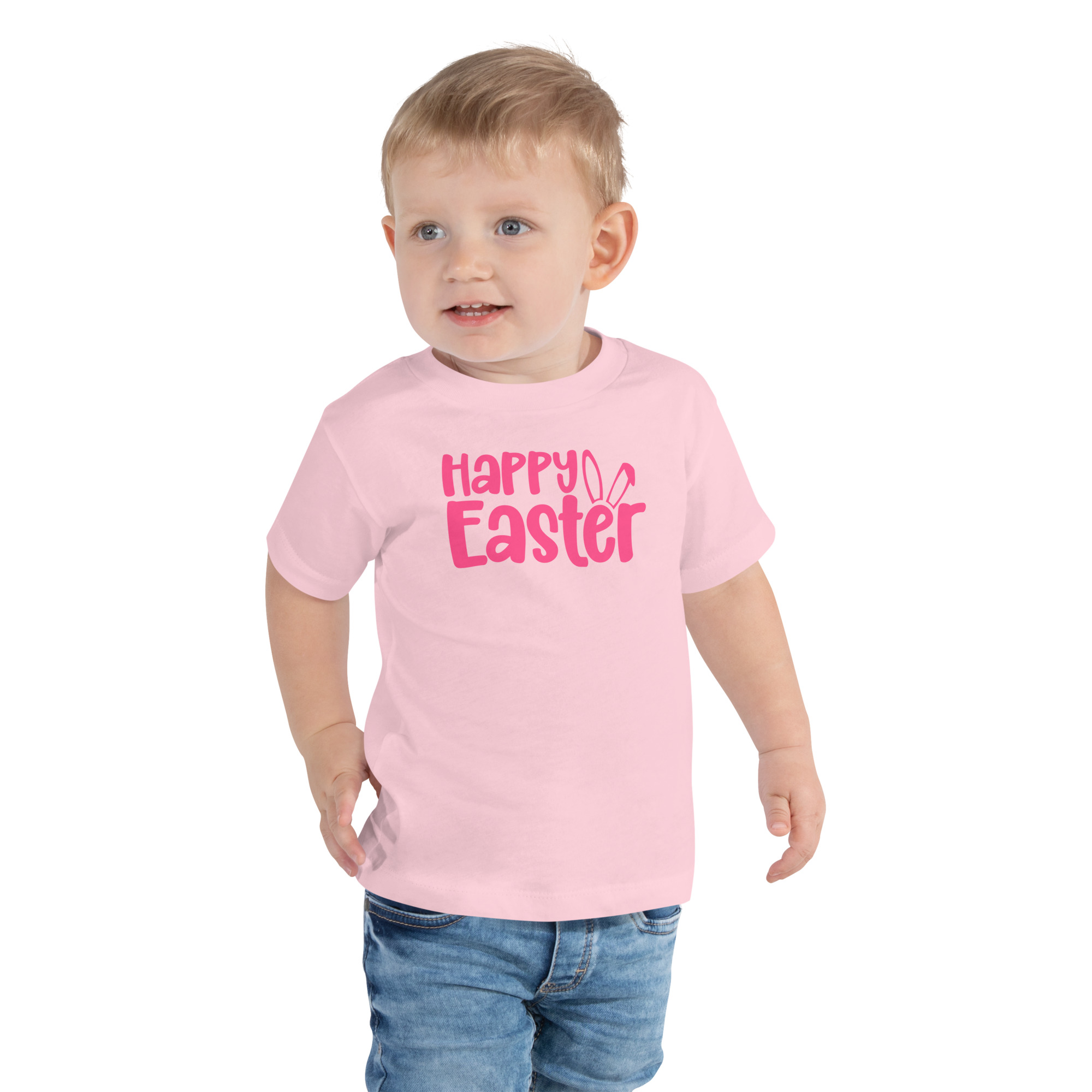 happy easter toddler short sleeve tee