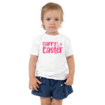 happy easter toddler short sleeve tee