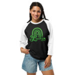 st. patrick's day 3/4 sleeve raglan shirt