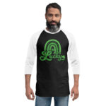 st. patrick's day 3/4 sleeve raglan shirt