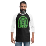 st. patrick's day 3/4 sleeve raglan shirt
