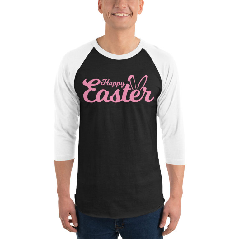 Easter shirt, Easter holiday, 3/4 sleeve raglan t-shirt