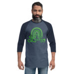 st. patrick's day 3/4 sleeve raglan shirt