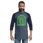 st. patrick's day 3/4 sleeve raglan shirt
