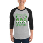 st. patrick's day 3/4 sleeve raglan shirt
