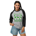 st. patrick's day 3/4 sleeve raglan shirt