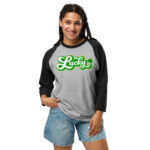 st. patrick's day 3/4 sleeve raglan shirt