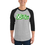 st. patrick's day 3/4 sleeve raglan shirt
