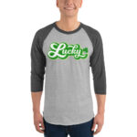 st. patrick's day 3/4 sleeve raglan shirt