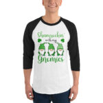 st. patrick's day 3/4 sleeve raglan shirt
