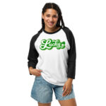 st. patrick's day 3/4 sleeve raglan shirt