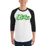 st. patrick's day 3/4 sleeve raglan shirt