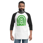 st. patrick's day 3/4 sleeve raglan shirt
