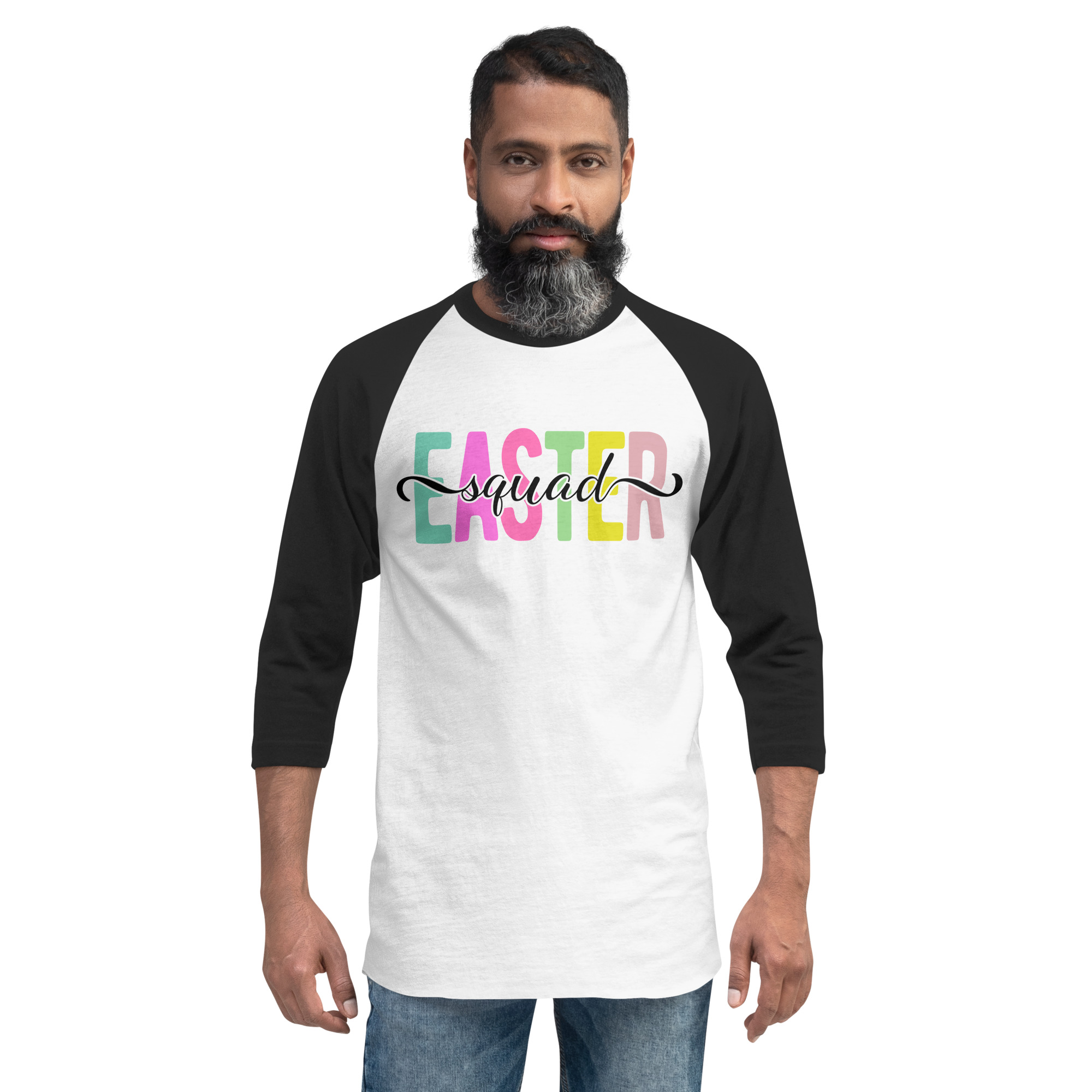 easter squad 3/4 sleeve raglan shirt