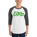 st. patrick's day 3/4 sleeve raglan shirt