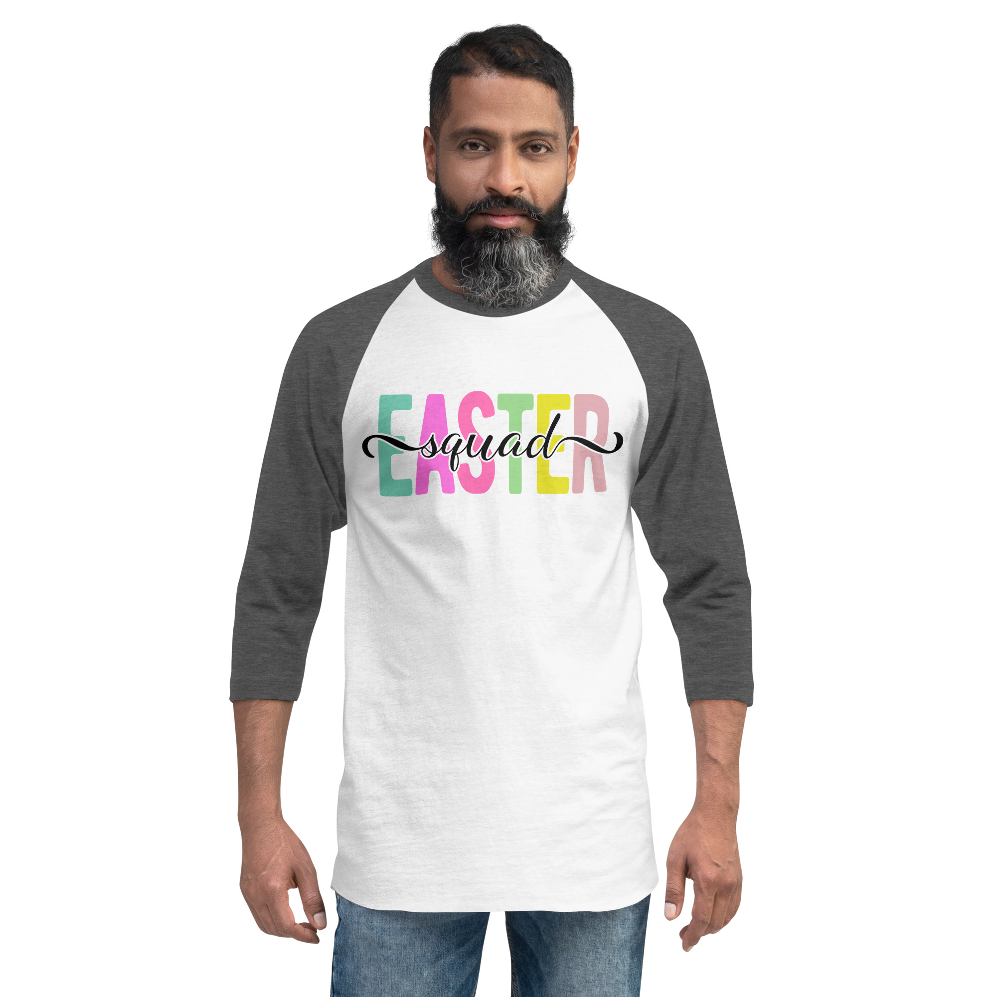 easter squad 3/4 sleeve raglan shirt