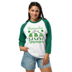 st. patrick's day 3/4 sleeve raglan shirt