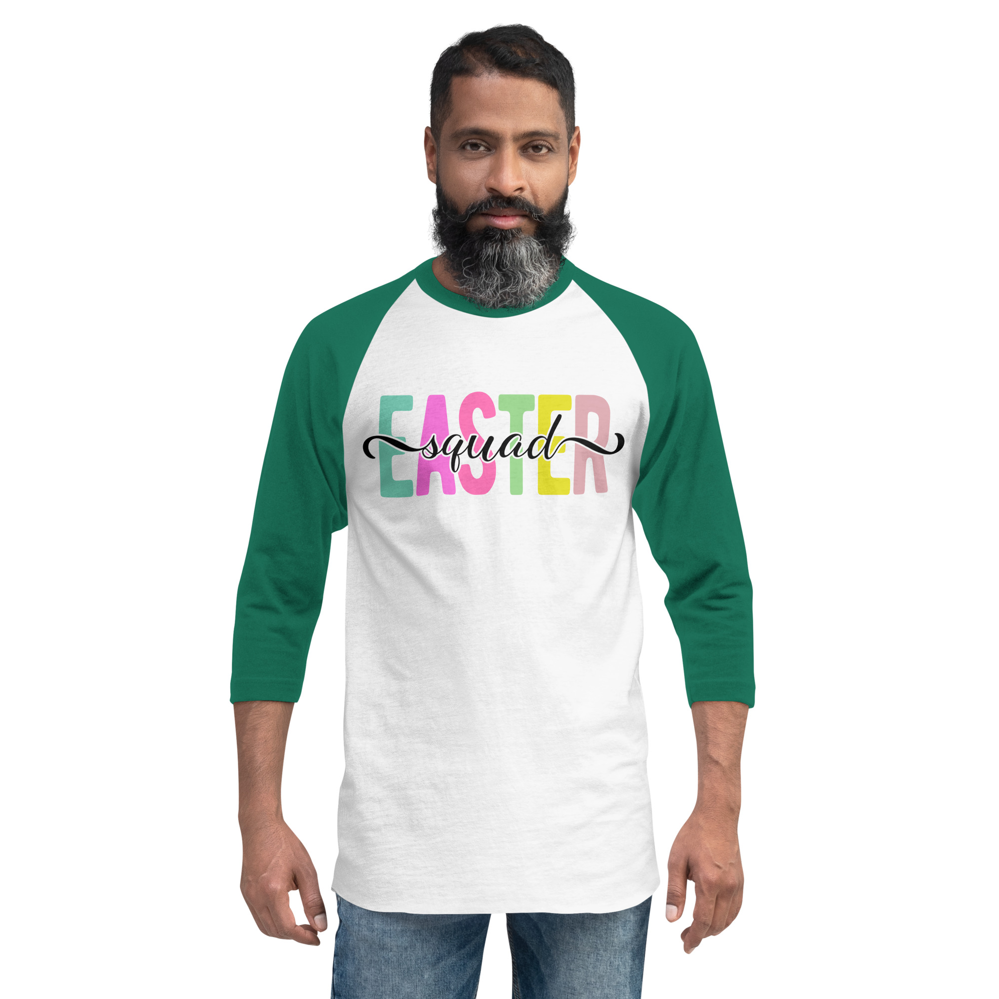 easter squad 3/4 sleeve raglan shirt
