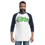 st. patrick's day 3/4 sleeve raglan shirt