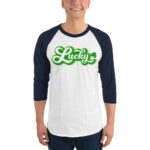 st. patrick's day 3/4 sleeve raglan shirt