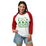 st. patrick's day 3/4 sleeve raglan shirt