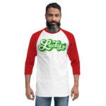 st. patrick's day 3/4 sleeve raglan shirt