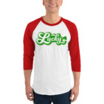 st. patrick's day 3/4 sleeve raglan shirt