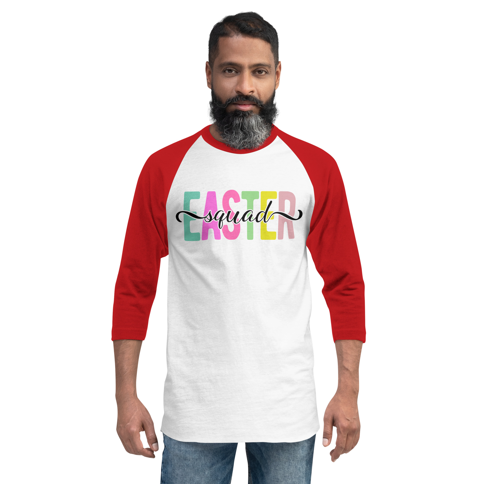 easter squad 3/4 sleeve raglan shirt