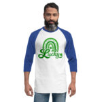 st. patrick's day 3/4 sleeve raglan shirt