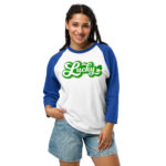st. patrick's day 3/4 sleeve raglan shirt