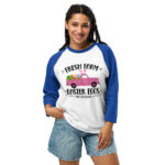 easter farm fresh truck 3/4 sleeve raglan shirt