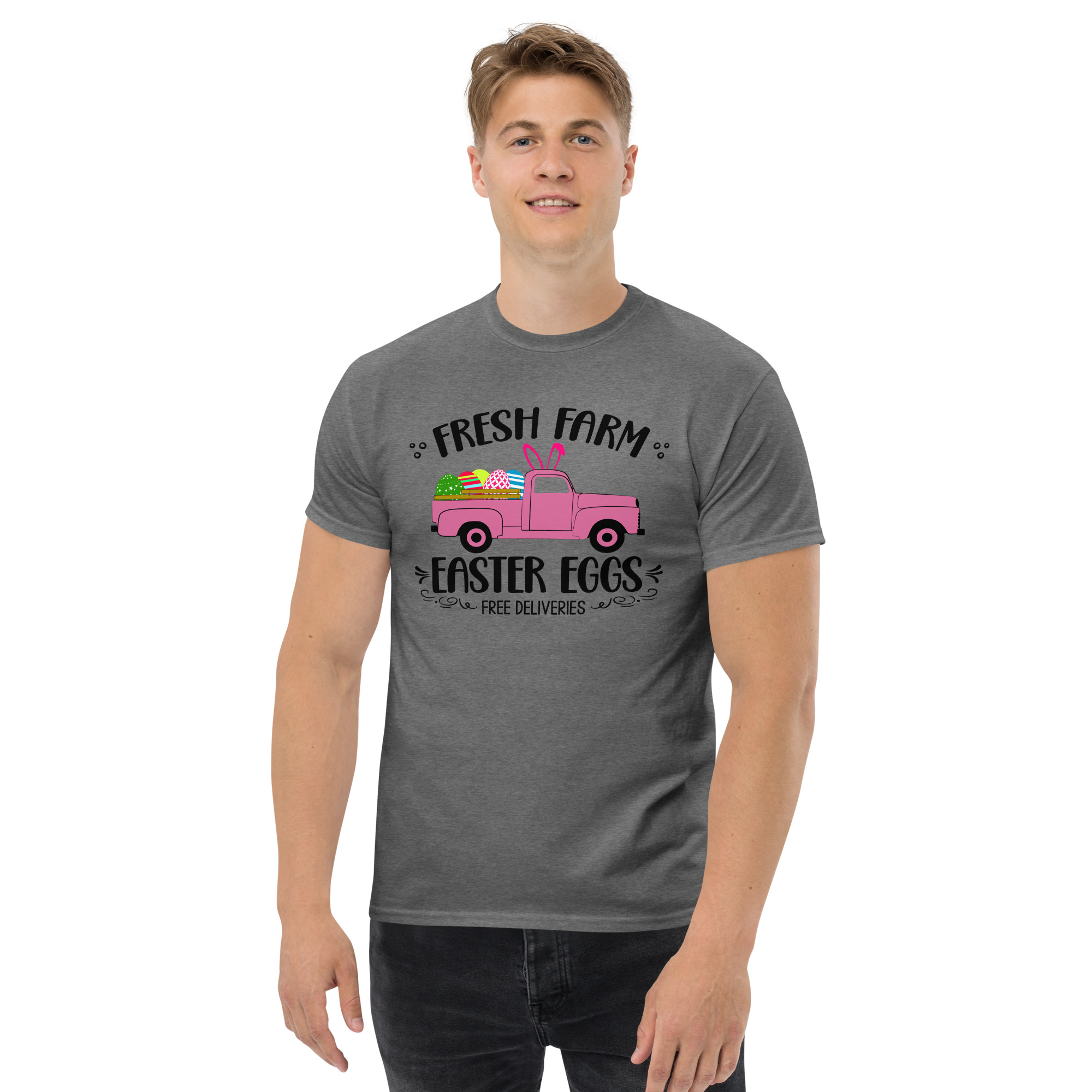 easter farm fresh truck unisex classic tee