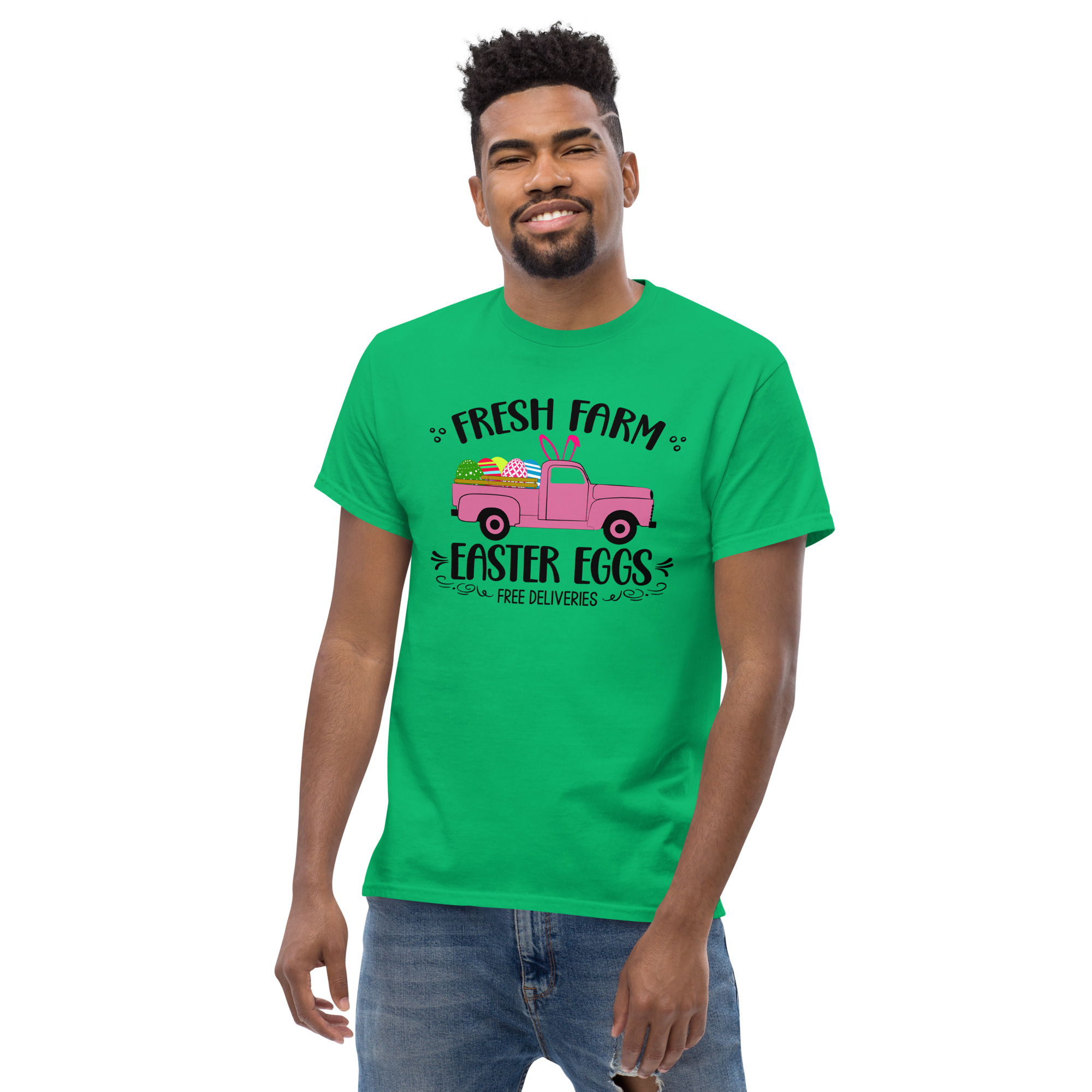 easter farm fresh truck unisex classic tee