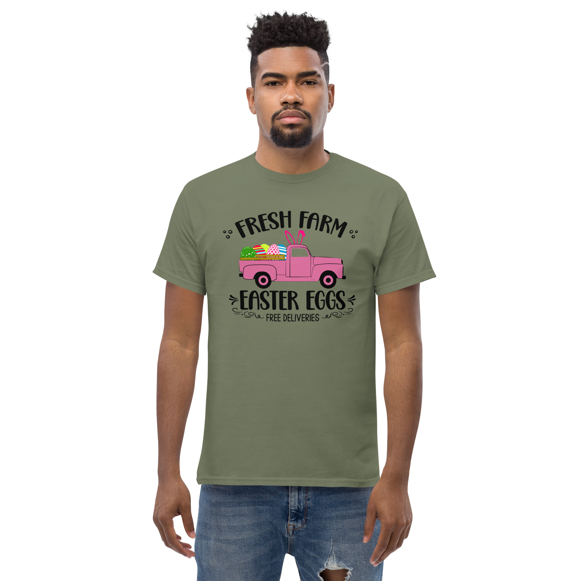 easter farm fresh truck unisex classic tee