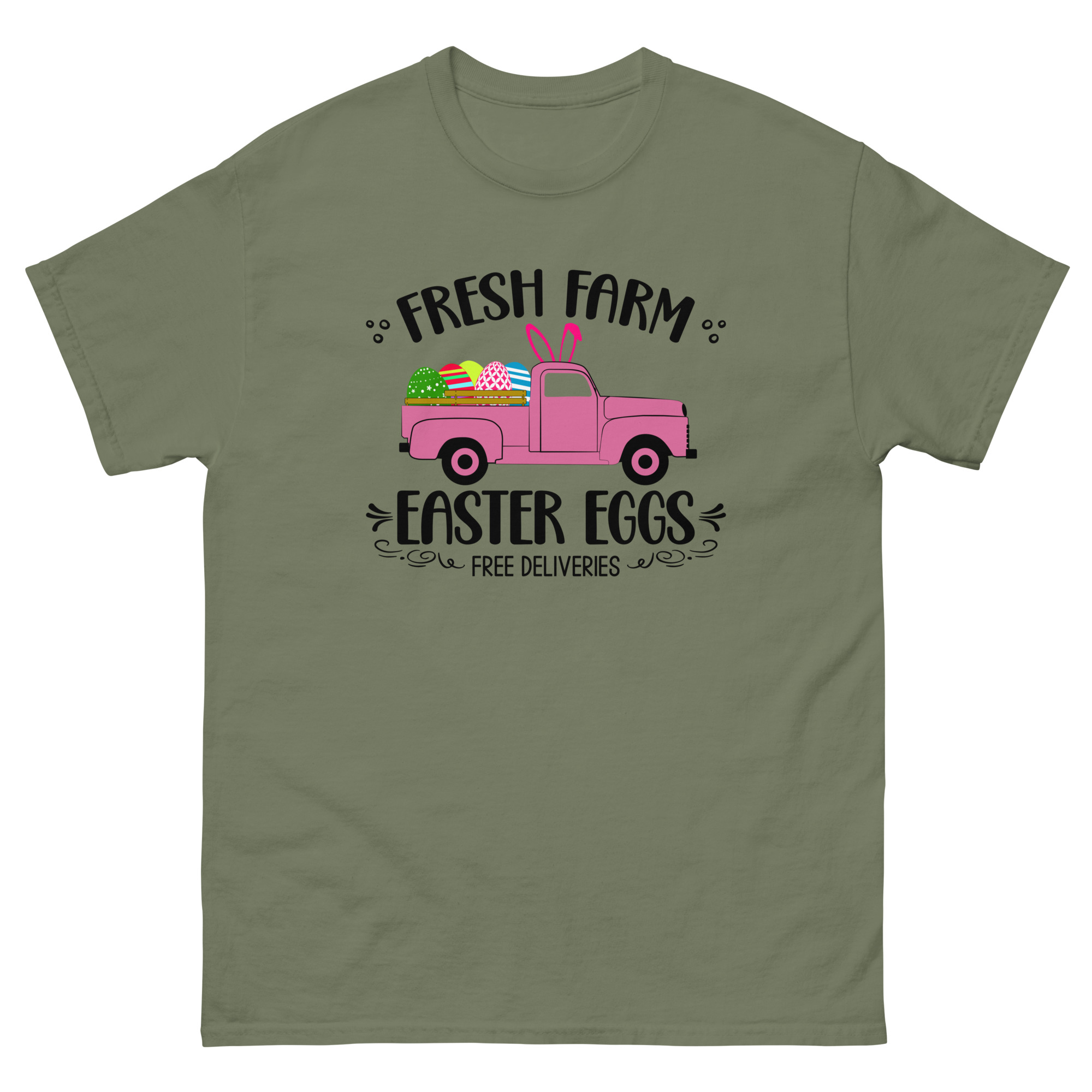 easter farm fresh truck unisex classic tee