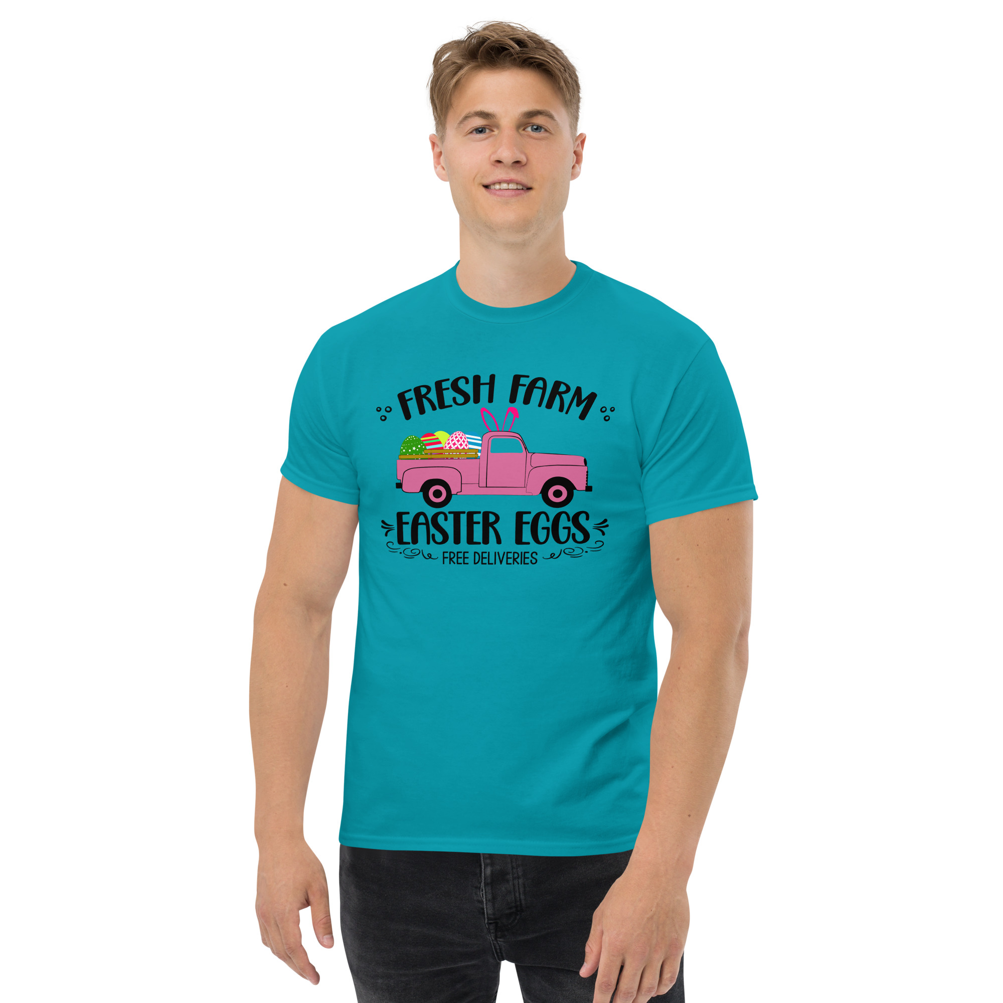 easter farm fresh truck unisex classic tee