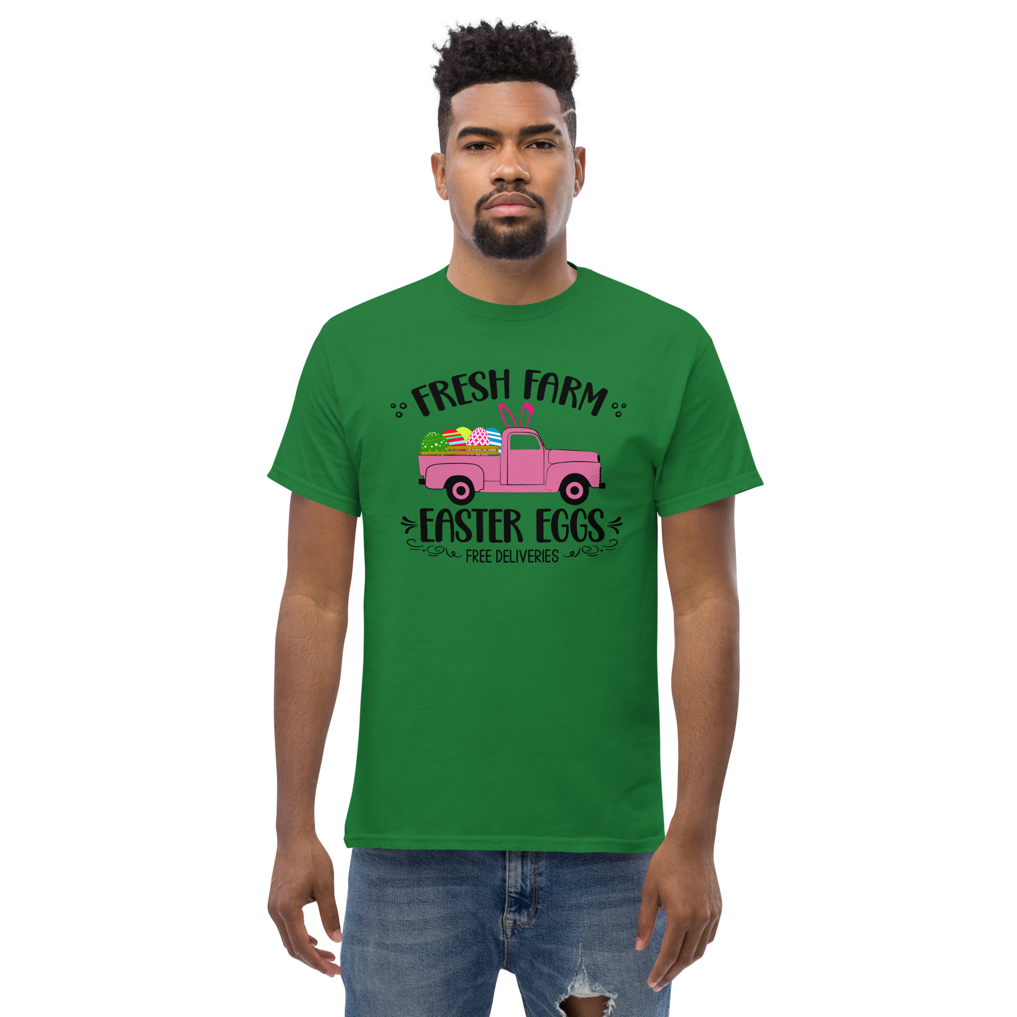 easter farm fresh truck unisex classic tee
