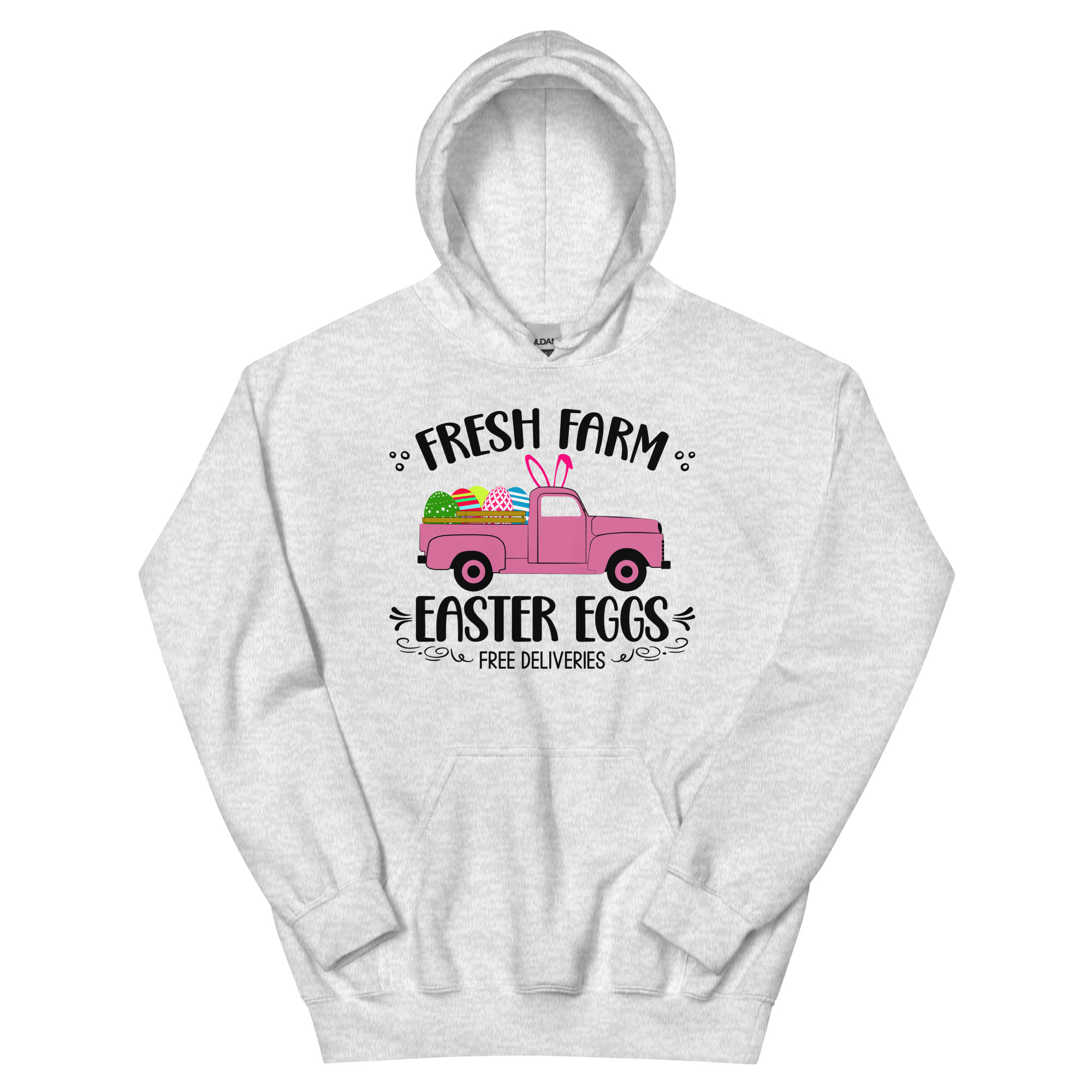 easter farm fresh truck unisex hoodie