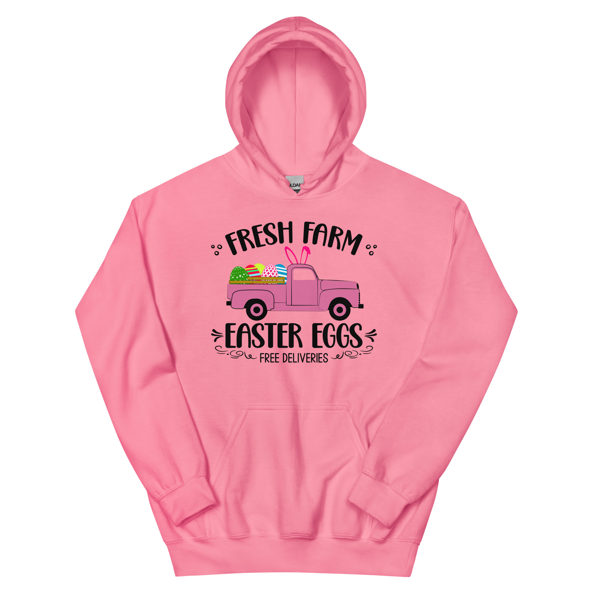 easter farm fresh truck unisex hoodie