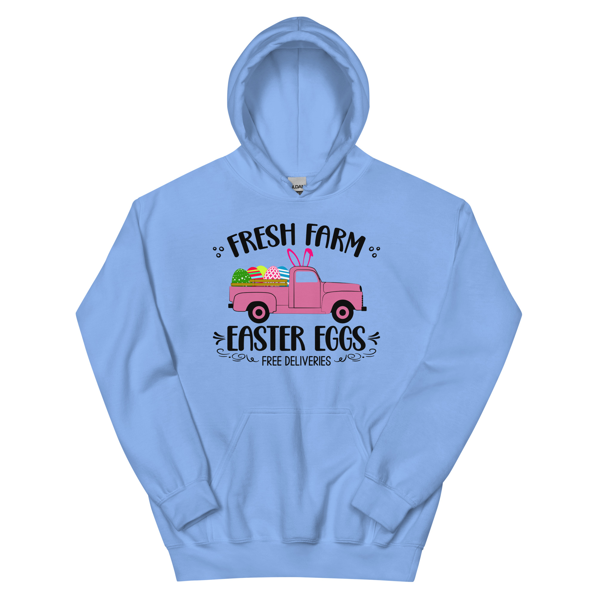 easter farm fresh truck unisex hoodie
